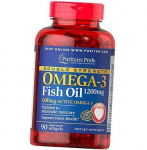 Omega-3, Double Strength Omega-3 kala&otilde;li 1200, Puritan's Pride 90 geelkapslit (67367003) 90softgels
