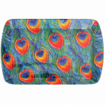 Les Tr&eacute;sors De Lily [A0735] &ndash; v&auml;ike kandik &bdquo;Peacocks&rdquo;, roheline sinine oranž &ndash; 23. 5x15. 5 cm sinine