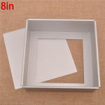 Alumiiniumist koogi-leivatoit Pann Ruudukujuline koogivormi k&uuml;psetusvorm Mittekleepuv vorm 8 Inch