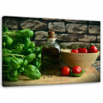 L&otilde;uenditr&uuml;kk Herbs Oil Tomatoes 60x40 roheline