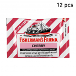 Fisherman's Friend imemistabletid, kirss, suhkruvabad kirsimaitselised pastillid, 25 g. x 6 /12 / 24 tk 25 g. x 12 pcs