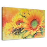 L&otilde;uendiprint Sunflowers Yellow 60x40 kollane