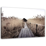 L&otilde;uenditr&uuml;kk Bridge Nature Lake 60x40 beež