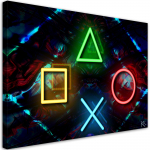 L&otilde;uendiprint Gaming Play 60x40 mitmev&auml;rviline