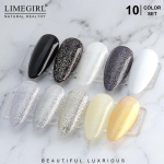 Limegirl 10tk/komplekt Geel-k&uuml;&uuml;nelakk Populaarsed v&auml;rvid Poolp&uuml;siv Leotus UV LED K&uuml;&uuml;nekunstnik Geelid K&uuml;&uuml;nelakk