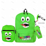 3 tk/komplekt Originaalsed Rainbow Friendsi seljakotid Boy Grilsi jaoks &Uuml;li&otilde;pilaste koolikott Suure mahutavusega m&auml;ngu seljakott &Otilde;lakotti pliiatsi&uuml;mbris