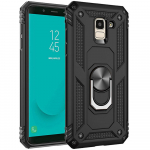 Samsung Galaxy J6 A6 2018 J600F / J6 J4 Plus J610F Prime Case kahekihilise s&otilde;jalise soomus&uuml;mbrise magnetr&otilde;ngaga aluse k&otilde;vakaane jaoks For Galaxy J4 Plus