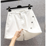 DIMANAF 2023 Plus Size suvep&uuml;ksid p&uuml;ksid v&otilde;lts kaheosalised n&ouml;&ouml;bid Culottes naiste elastsed p&uuml;ksid lahtised vabaaja naiste p&otilde;hip&uuml;ksid valged 5XL XL valge