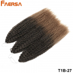 Heegeldatud Juuksed Brasiilia punutised S&uuml;nteetilised lokkis juuksed Pehmed p&otilde;imimispikendused 20 28 tolli Afroheegeldatud Juuksed Pikad Vesilaine Ombre V&auml;rvilised Juuksed 28 Inch