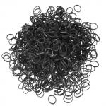 (Nikita) 1000 Pack Mini Kummipaelad Pehmed Elastsed Paelad V&auml;ikesed Juukselipsud V&auml;ikelastele Lapsed Auditid Hobusesabad Patsid Pulmasoeng Must One Size must