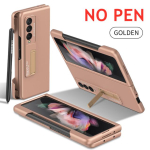 Kaitse&uuml;mbris Samsung Galaxy Z Fold 4 3 jaoks, raam, k&uuml;lgmine pliiatsipesa, matt, magnetiline alus&uuml;mbris Z Fold4 Fold3 5g jaoks (Pole pliiatsit ) Case Only