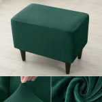 1 tk ristk&uuml;likukujuline Ottomani tabureti kate Velvet elastsed jalatugikatted Kaasa arvatud jalatoe katted Tooli katted Kaitsja
