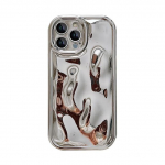 Luksusliku pinnakattega 3D Lunar Crater kaitseraua, pehme silikoon telefoni&uuml;mbris iPhone'i jaoks 14 13 12 11 Pro Max Plus Xs X Xr Armas tagakaas Funda for iphone XS MAX h&otilde;be