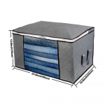 Kokkupandav hoiukoti riiete organiseerija Veekindel Oxfordi l&auml;bipaistva akna riiete riidekapi organiseerija kodune lausriidest hoiukarp 60cm x 43cm x 35 cm hall