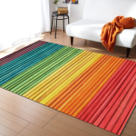 Triibud v&auml;rvilised vikerkaarelipu vaibad elutuppa Magamistoa ala Vaip Lastetuba M&auml;ngumatt 3D Prinditud Kodu Suur vaip 100x120cm