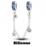 Turvakett Klamber 925 Sterling Silver Cz Pave Clip Charms Daisy Beads Fit Kaelakee K&auml;ev&otilde;ru Ehted Naistele