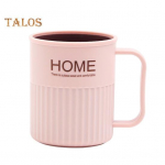 Hambaharja kruus Kahekihilised tualetitarbed Keskkonnas&otilde;bralikud praktilised sileda servaga suuveekummid kooli jaoks roosa