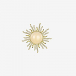 &Otilde;rn elegantne tsirkoonist p&auml;ikesepross Moodne tsirkoonist p&auml;ikesepross naistele &uuml;likond kampsun sall r&otilde;ivatarvikud kuld