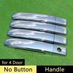for Nissan Sentra B16 2007 - 2012 Chrome Handle Cover Trim Set 200 SE 2008 2009 2010 2011 Car Accessories Stickers Car No Button