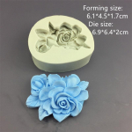 Gardenia Plumeria silikoonvorm Fondant &scaron;okolaadikoogivormi vaigust kipsi epoks&uuml;vorm