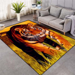 Moodne tiigrimustriga vaip p&otilde;randal 3D loomade prinditud suur vaip elutuba pehme vannitoamatt Absorb libisemisvastane 40x120cm