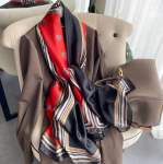 Kvaliteetsed luksuslikud siidist sallid peapael Sallid kaelasall naistele kett siidist sall naiste dekoratiivne sall 180-90cm