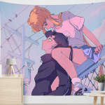 Anime seinavaibad riie Manga roosa maalid Kodukaunistus Armsad seinavaibad t&uuml;drukutele Magamistoa sisustus Kawaii toakaunistus Seinapilt 100x75cm