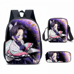 Demon Slayer Anime Seljakott Kimetsu No Yaiba Kotid Kamado Tanjirou &Otilde;pilaste Koolikotid T&uuml;drukutele Poistele Kolmeosaline m&auml;rkmikukott 3pcs