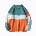 IELGY meeste Korea stiilis l&otilde;dva trendiga kampsun, retro kootud pullover M roheline