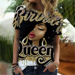 Moodne 3D prinditud T-s&auml;rk Akvarell Aafrika T&uuml;druk Seksikad T-s&auml;rgid Topid Suured naiste riided Harajuku stiil Naiste riided T-s&auml;rgid 6XL