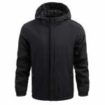 Meeste veekindel Soft Shell jope, taktikaline kapuuts, soojad talvemantlid XL must
