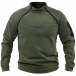 Meeste Tactical Outdoor Polar fliisist jope jahiriided soojad t&otilde;mblukuga pullover Meeste tuulekindel mantel Termiline matkakampsun M roheline