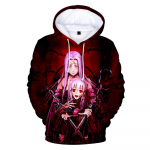 Fate Stay Night 3D Prinditud kapuutsid Meeste Naiste vabaaja mood Pusa Pusa Anime Harajuku T&auml;navar&otilde;ivad Pullover Hip Hop Top Mantel M