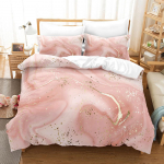 3D Flowing Sand voodipesu komplekt Luksuslik tekikott padjap&uuml;&uuml;r 2/3 t&uuml;kki mikrokiudkangast AU/DE/ES/EU t&auml;issuuruses kiiresti kuivav pehme kodutekstiil Baby 100x135cm