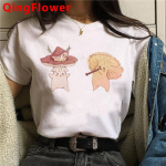 Kawaii Mushroom t-s&auml;rk riided naiste kawaii 2021 t&auml;navar&otilde;ivad jaapani vintage suve top riided harajuku M