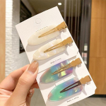 2/3/4 tk Lihtne Sakura Roosa &Otilde;mblusteta Juukseklambrid Naiste Atsetaadist leht ilma paindeta tukkide Klamber Pardnokk-klambrid Juuksen&otilde;elad Juuste kujundamise t&ouml;&ouml;riist 4pcs