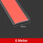 Universaalsed kummist poritiibad auto huulerattad, kulmud, rattakaare katted, pikendused, kaitse, kriimustuskindel kummist porikaitse 6 Meters 40mm