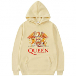 Kapuutsiga pusa Queen Rock Band tr&uuml;kiga Unisex Naiste Mood &Uuml;legabariidilised pusad Kapuutsiga Harajuku Unisex Riided Jakk 2XL