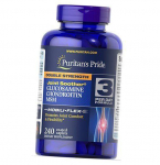 Gl&uuml;koosamiini kondroitiin MSM, gl&uuml;koosamiin kondroitiin MSM-3 p&auml;evane valem, Puritan's Pride 60 kapletti (03367005) 240caplets
