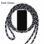 Crossbody Lanyard l&auml;bipaistev pehme TPU kukkumisvastane &uuml;mbris iPhone 15 14 13 12 11 Pro Max 15 14 Plus X XR XS Max 8 7 Plus telefonirihmaga iPhone 6/6S tumeroheline v&auml;rv