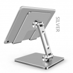 Tahvelarvuti kokkupandav alus Reguleeritav alumiiniumsulamist kronsteini hoidik IPad Airi jaoks 4 3 2 1 Pro 12.9 11 lauahoidjate alus Samsungile h&otilde;be