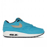 Nike Air Max 1 Premium Baltic Blue Samet Unisex Tossud Sesame Gridiron Sail FB8915-400 35.5