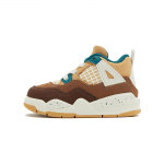 Air Jordan 4 Retro TD Cacao Wow Beebi Tossud Pruun Geood-Teil Pruun Ale-Pruun FB2215-200 23.5