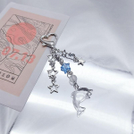 Viie otsaga Starfish Dolphin Pearl emailiga v&otilde;tmehoidja Kaunid mererannas ripatsid k&auml;sitsi valmistatud auto rippketi valmistamiseks