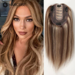 HAIRCUBE 12-tollised naiste juuksepead Kuldblondid Esilet&otilde;stetud juukset&uuml;kid naistele juuste v&auml;ljalangemise vastu siidist alusklamber 150% tihedusega beige