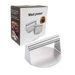 Burgerpress roostevabast terasest hamburgeripress, purustatud burgeripress peekoni, praadide, v&otilde;ileiva jaoks, hamburgeri purustaja t&ouml;&ouml;riistarest kingitused meestele