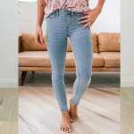 2023. aasta s&uuml;gisene High Street elastsed keskmise v&ouml;&ouml;kohaga teksad Mood taskupliiatsp&uuml;ksid Daami vabaaja &otilde;hukesed kitsad p&uuml;ksid Pantalon Femme 30214 XS tumesinine v&auml;rv