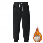 Winter Plus fliis Polar fliis + lambafliis soojad p&uuml;ksid meeste s&uuml;gis- ja talvemood vabaaja dressip&uuml;ksid L must