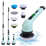 Juhtmeta elektriline tsentrifuugpesuriga 9 asenduspuhastuspead IPX6 veekindel kahe kiirusega du&scaron;&scaron; 6 Replaceable Brush Head roheline