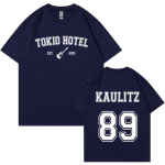 Rock Band Tokio Hotel Kaulitz T-s&auml;rk Meeste Mood vabaaja l&uuml;hikeste varrukatega T-s&auml;rk Hip Hop Punk Suured T-s&auml;rgid Unisex t&auml;navar&otilde;ivad M